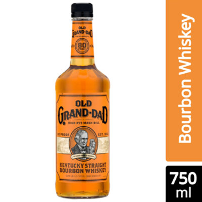 Old Grand Dad Bourbon Whiskey Kentucky Straight - 750 Ml - Image 1