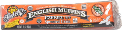 Food For Life English Muffins Flourless Sprouted Whole Grains 6 Count - 16 Oz - Image 6