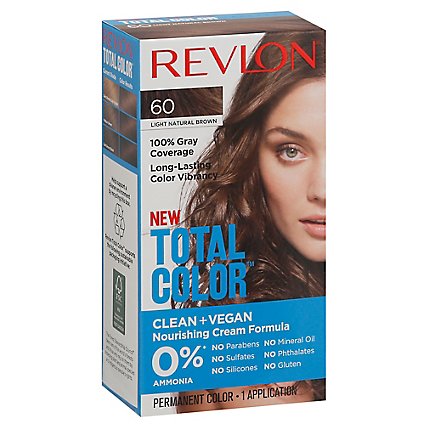 Revlon Total Color Hair Color Permanent Light Natural Brown - Each -  Albertsons