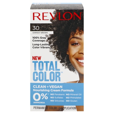 Revlon Total Color Hair Color Permanent Darkest Brown - Each - Image 3