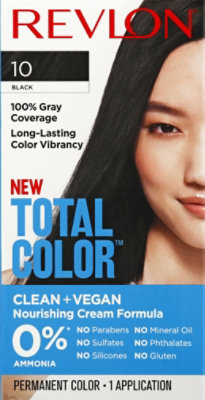 Revlon Total Color Hair Color Permanent Black - Each - Image 1