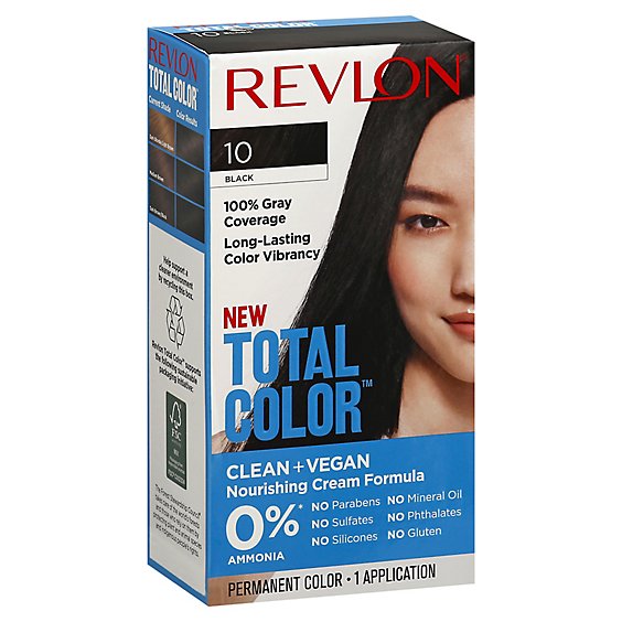 Revlon Total Color Hair Color Permanent Black - Each