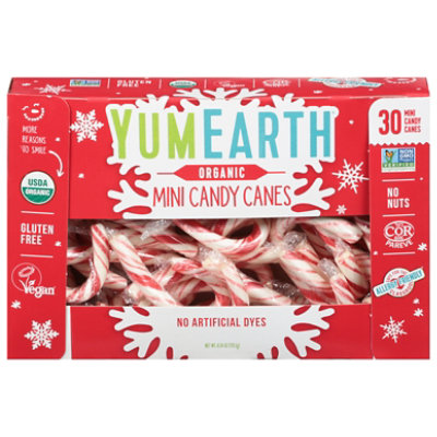 Yummyearth Candy Cane Hldy Mini 30ct 6.34 Oz Safeway