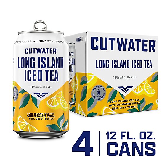 Cutwater Spirits Long Island Iced Tea In Cans - 4-12 Fl. Oz.