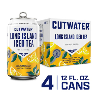 Cutwater Spirits Long Island Iced Tea In Cans - 4-12 Fl. Oz.