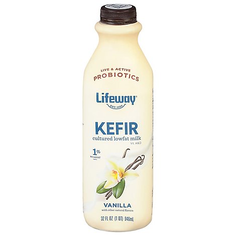 Lifeway Kefir Milk Lowfat Madagascar Vanilla - 32 Oz
