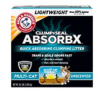 Arm & Hammer Clump & Seal Absorbx Multi Cat Litter Unscntd - 8.5 Lb