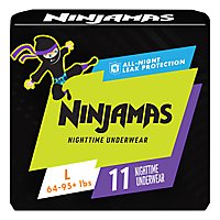 Ninjamas Nighttime Bedwetting Size L Boy Underwear - 11 Count - Image 2