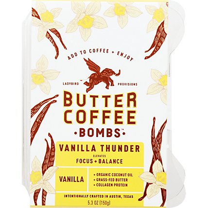 Ladybird Provisions Butter Coffee Bombs Vanilla Thunder - 5.3 Oz. - Image 2
