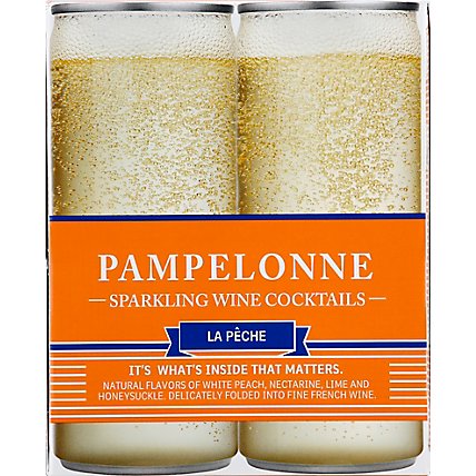Pampelonne Sparkling Wine Cocktail La Peche - 4-250 Ml - Image 2