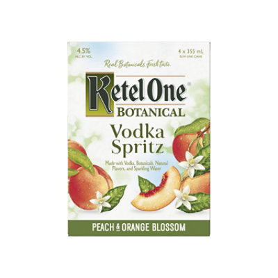 Ketel One Botanical Peach and Orange Blossom Vodka Spritz - 4-12 Fl. Oz. - Image 2