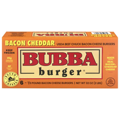 Bubba Bacon Cheddar Burgers - 2 Lb - Image 3