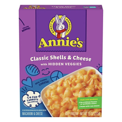 Annies Homegrown Mac & Cheese Veggieozen - 7.5 Oz - Image 1