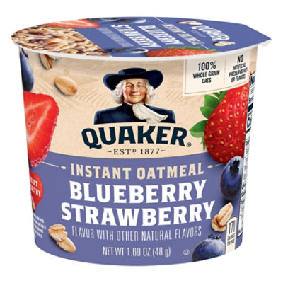 Quaker Blueberry Strawberry Instant Oatmeal - 2.11 Oz - Image 3