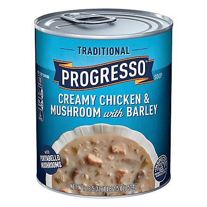 Progresso Traditional Creamy Chicken & Mushroom With Barley Soup - 18.5 Oz - Image 3