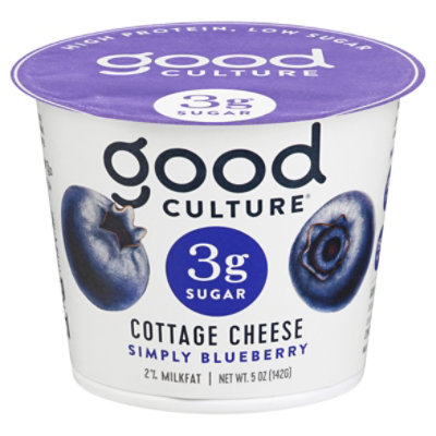 good culture 3g Sugar Cottage Cheese Simply Blueberry - 5 Oz - Image 3