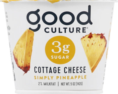 good culture 3g Sugar Cottage Cheese Simply Pineapple - 5 Oz - Image 2