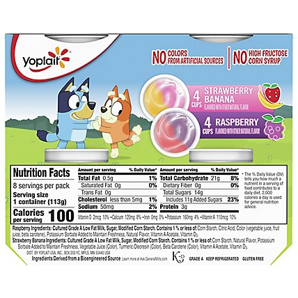 Yoplait Trix Paw Patrol Yogurt Low Fat Strawberry Banana & Raspberry Value Pack - 32 Oz. - Image 6