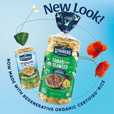 Lundberg Organic Rice Cake Tamari With Seaweed - 8.5 Oz - Image 3