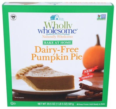 Wholly Wholesome Pie Frz Pumpkin 8in Df - 25.5 Oz