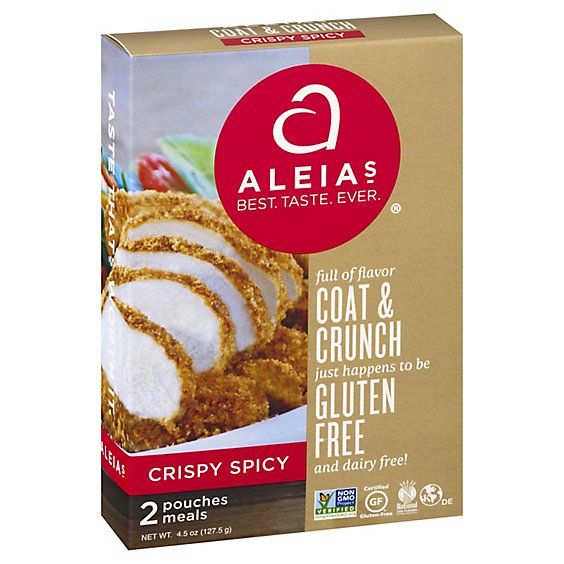 Aleias Coat & Crunch Gluten Free Crispy Spicy 2 Count - 4.5 Oz