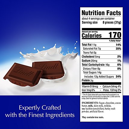 Lindt Classic Recipe Chocolate Bar Dark Milk Chocolate 45% Cocoa - 4.1 Oz - Image 4