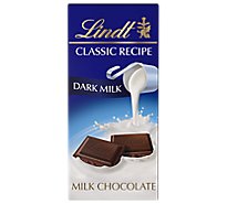 Lindt Classic Recipe Chocolate Bar Dark Milk Chocolate 45% Cocoa - 4.1 Oz