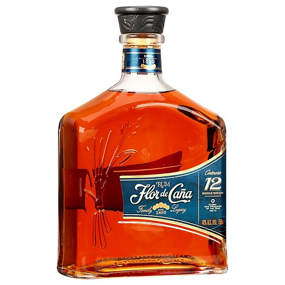 Flor De Cana Rum Centenario Gold 12 Year - 750 Ml