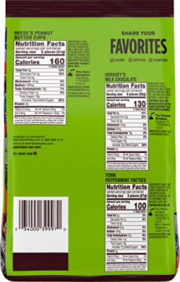 Hershey Assorted Chocolate Flavored Snack Size Candy Party Pack - 33.43 Oz - Image 6
