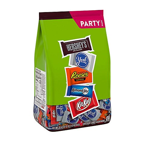 HERSHEYS Chocolate Candy Miniature Size Assorted Party Pack - 33.43 Oz