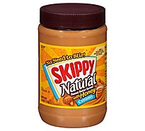 Skippy Creamy Natural Peanut Butter Spread With Honey - 40 Oz