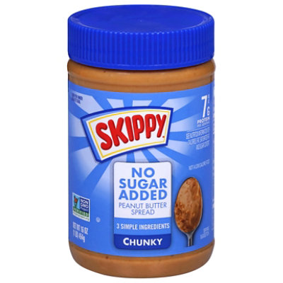 Skippy No Sugar Added Chunky Spreads - 16 Oz