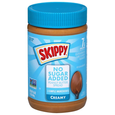  Skippy No Sugar Added Creamy Spread - 16 Oz 