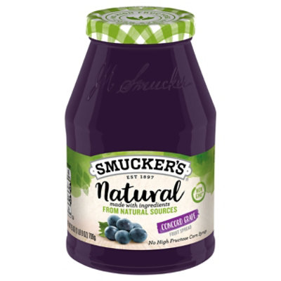 Smuckers Natural Fruit Spread Concord Grape - 25 Oz - Image 1