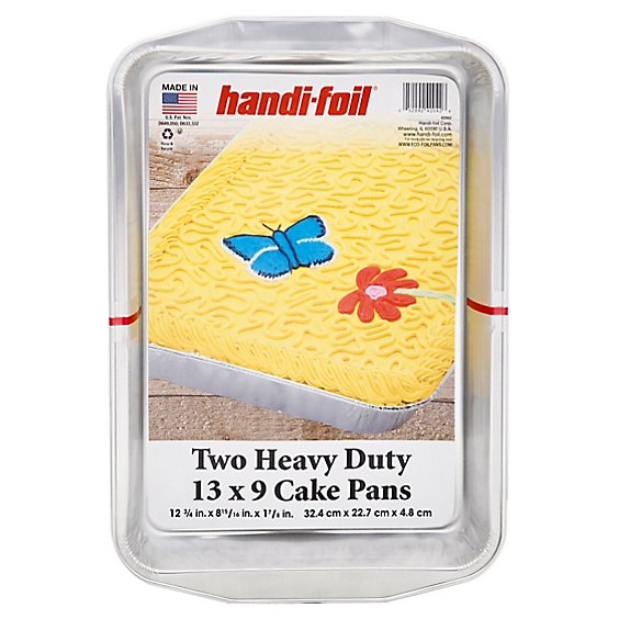 Handi Foil Cake Pan Heavy Duty 13 x 9 Inch - 2 Count