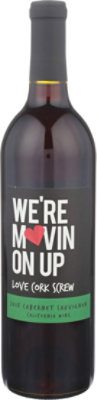 Love Cork Screw WeRe Movin On Up Cabernet Sauvignon California Red Wine - 750 Ml - Image 1