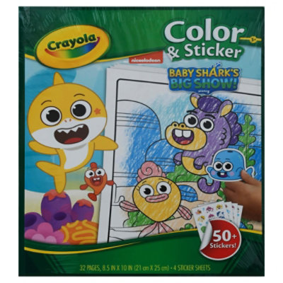 Crayola Color & Sticker Book Baby Shark - Each