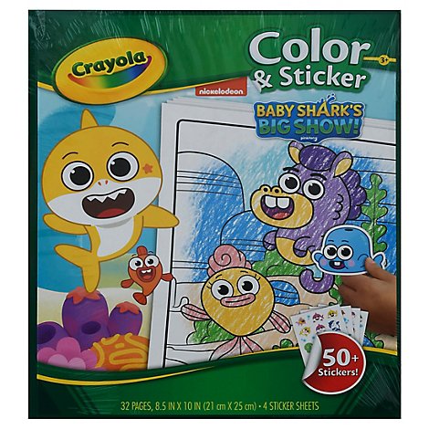 Crayola Color & Sticker Book Baby Shark - Each