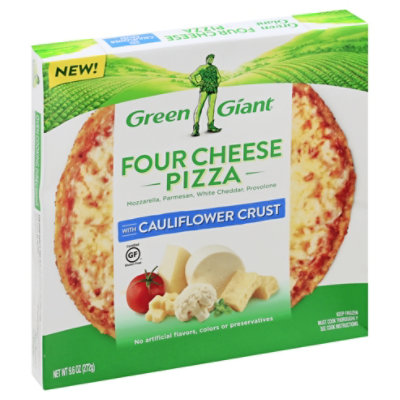 Green Giant Pizza Cauliflower Crust Four Cheese Frozen 9.6 Oz Randalls