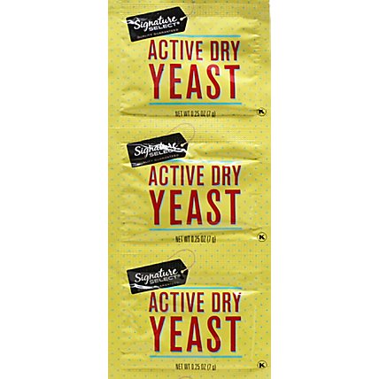 Signature Select Yeast Active Dry - 3-0.25 Oz