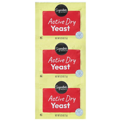 Signature Select Yeast Active Dry - 3-0.25 Oz