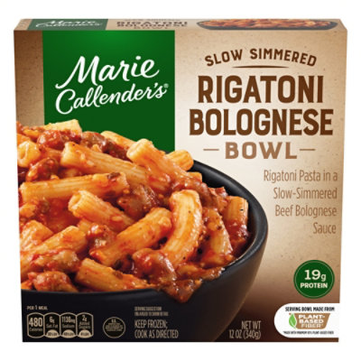 Marie Callender's Rigatoni Bolognese Bowl Frozen Pasta Meal - 12 Oz - Image 1