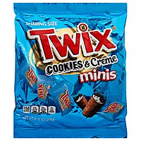 Twix Cookie Bar Cookies And Cream Minis Stand Up Pouch - 9.7 Oz - Image 1