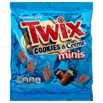 Twix Cookie Bar Cookies And Cream Minis Stand Up Pouch - 9.7 Oz
