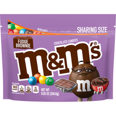 M&M'S Fudge Brownie Chocolate Candy Sharing Size Bag - 9.05 Oz