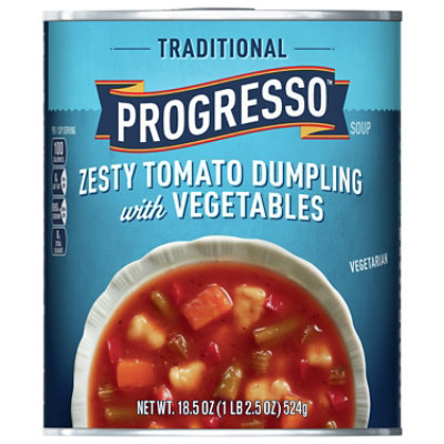 Progresso Traditional Zesty Tomato Dumpling With Vegetables Soup - 18.5 Oz