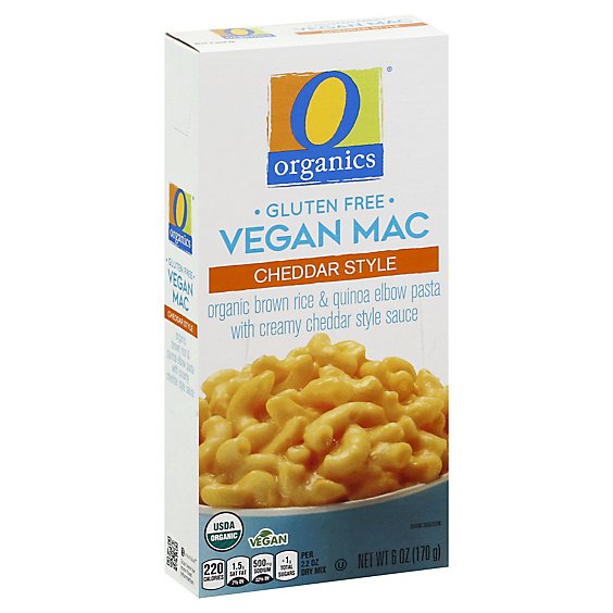 O Organics Vegan Mac Cheddar Style Gluten Free - 6 Oz