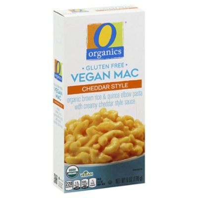 O Organics Vegan Mac Cheddar Style Gluten Free - 6 Oz
