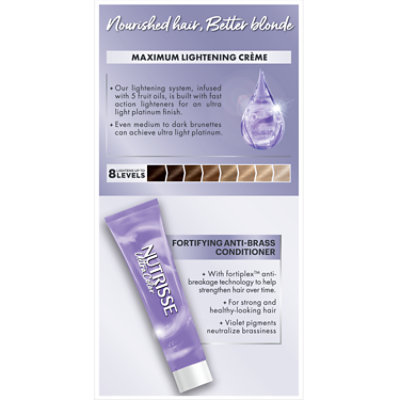 Garnier Nutrisse Ultra Color Nourishing Permanent Hair Color Creme Mascarpone Creme PL2 Kit - Each - Image 3