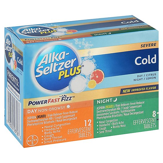 Alka Seltzer Plus Cold Day Night - 20 Count